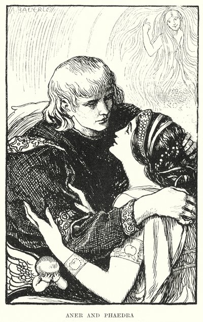 Aner i Phaedra (rycina) autorstwa Amelia M. (attr.to) Bowerley or Bauerle