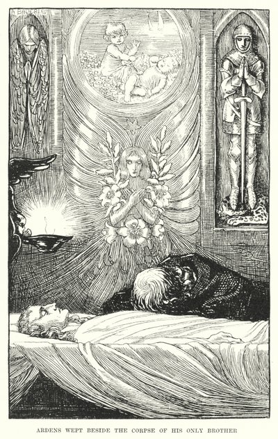 Ardens płakał przy zwłokach swojego jedynego brata (rycina) autorstwa Amelia M. (attr.to) Bowerley or Bauerle
