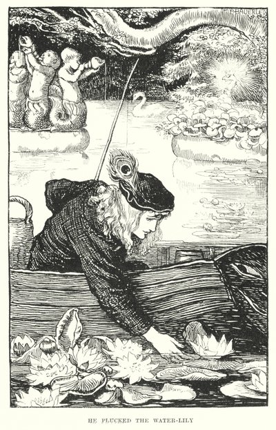 Zerwał lilię wodną (rycina) autorstwa Amelia M. (attr.to) Bowerley or Bauerle