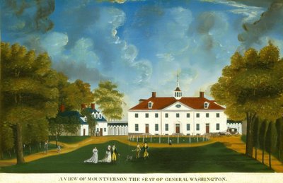 Widok na górę Vernon autorstwa American 18th Century