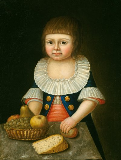 Chłopiec z koszem owoców autorstwa American 18th Century
