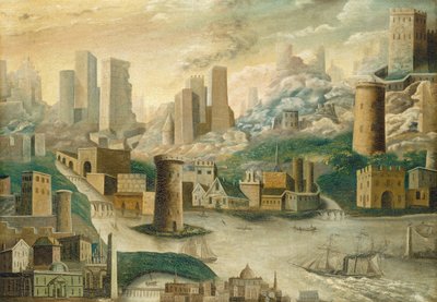 Miasto fantazji autorstwa American 19th Century