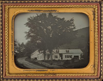 Dom na zboczu wzgórza autorstwa American 19th Century