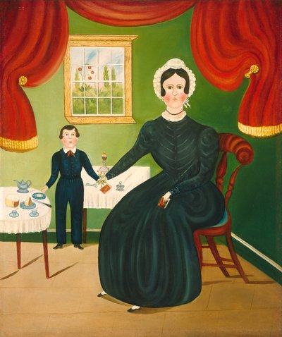 Scena wewnętrzna autorstwa American 19th Century
