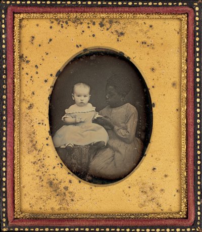 Portret dziecka i młodej kobiety autorstwa American 19th Century