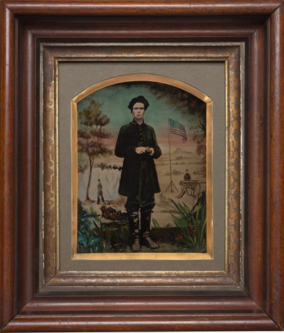 Portret żołnierza wojny secesyjnej autorstwa American 19th Century
