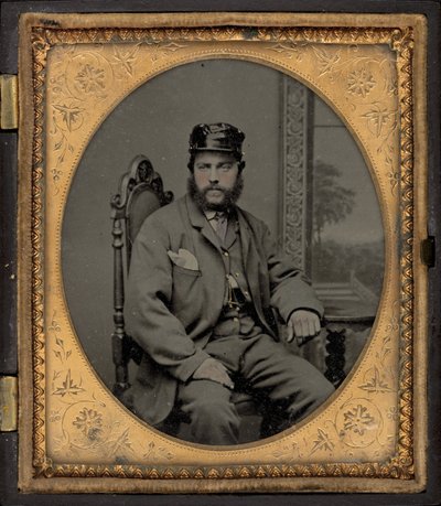 Portret żołnierza autorstwa American 19th Century