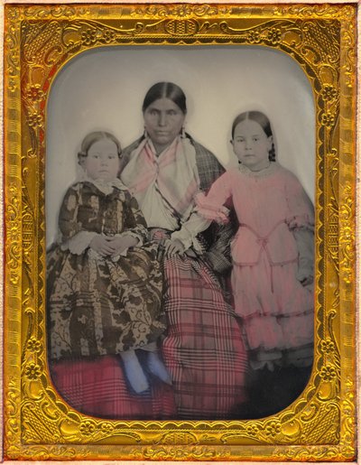 Portret kobiety i dwóch dziewczyn autorstwa American 19th Century