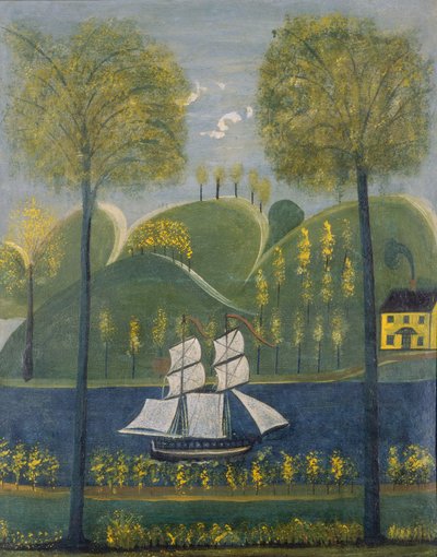 Pod pełnym żaglem autorstwa American 19th Century