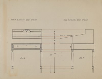 Biurko autorstwa American 20th Century
