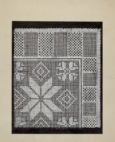Koronkowy Hardanger autorstwa American 20th Century
