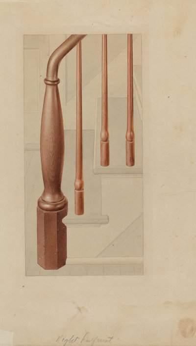 Newel Post autorstwa American 20th Century