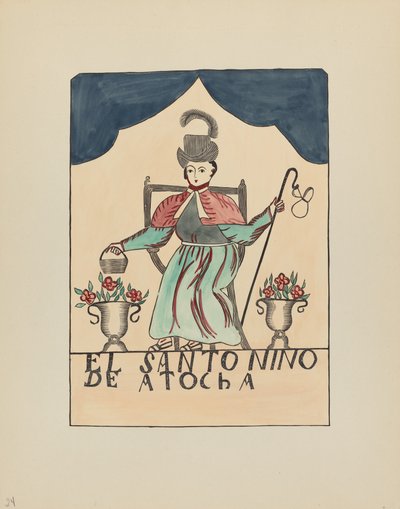 Płyta 24: Zaginione dziecko Atochy: Z portfolio "Hiszpańskie projekty kolonialne Nowego Meksyku" autorstwa American 20th Century