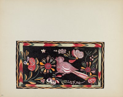 Płyta 44: Malowany projekt skrzyni: Z portfolio "Hiszpańskie wzory kolonialne Nowego Meksyku" autorstwa American 20th Century