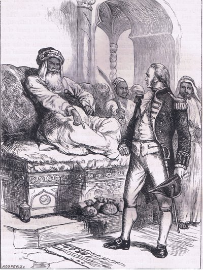 Kapitan Bainbridge i Dey z Algieru, ilustracja z Cassells History of the United States wydana przez Cassell, Petter & Galpin, ok. 1900 (litografia) autorstwa American English school