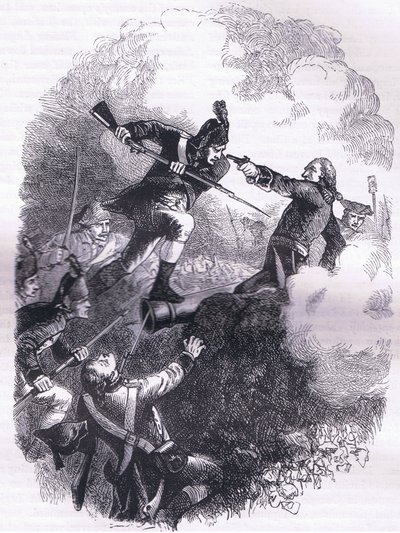 Atak na Stony Point, ilustracja z Cassells History of the United States wydana przez Cassell, Petter & Galpin, ok. 1900 (litografia) autorstwa American English school