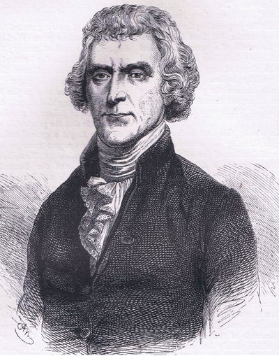 Thomas Jefferson, ilustracja z Cassells History of the United States wydana przez Cassell, Petter & Galpin, c.1900 (lito) autorstwa American English school