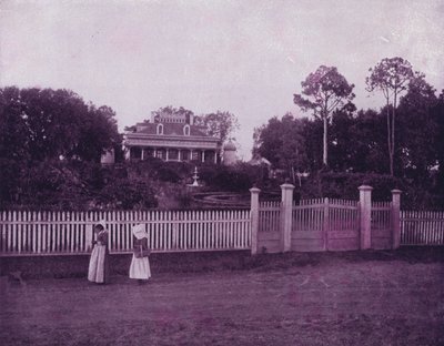 Dom na plantacji w Mississippi (zdjęcie czarno-białe) autorstwa American Photographer (after)