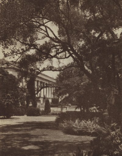 Kalifornia: Biblioteka Huntingtona (zdjęcie czarno-białe) autorstwa American Photographer (after)