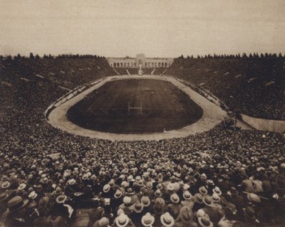 Kalifornia: Los Angeles Coliseum (zdjęcie czarno-białe) autorstwa American Photographer (after)