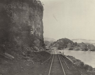 Castle Rock, New River (zdjęcie czarno-białe) autorstwa American Photographer (after)