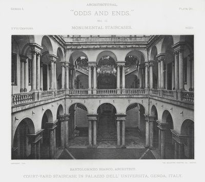 Schody Court-yard w Palazzo Dell