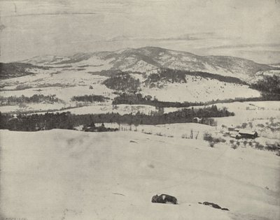 Zielone Góry Vermont (zdjęcie czarno-białe) autorstwa American Photographer (after)