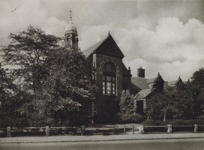 Uniwersytet Harvarda: Gimnazjum Hemenway (zdjęcie czarno-białe) autorstwa American Photographer (after)