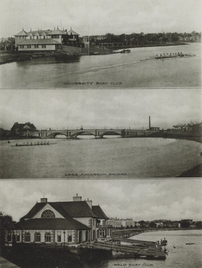 Harvard University: University Boat Club, Larz Anderson Bridge, Weld Boat Club (zdjęcie czarno-białe) autorstwa American Photographer (after)