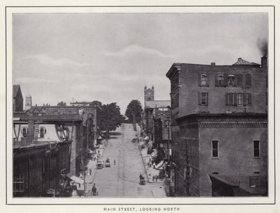 Jamestown, NY: Main Street, patrząc na północ (zdjęcie czarno-białe) autorstwa American Photographer (after)