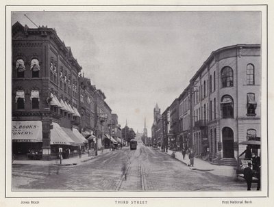 Jamestown, NY: Third Street (zdjęcie czarno-białe) autorstwa American Photographer (after)