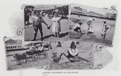 Rozrywki dla nieletnich na plaży (zdjęcie czarno-białe) autorstwa American Photographer (after)
