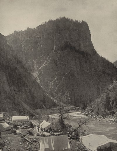 Świątynia Króla Salomona, Grand River, Kolorado (zdjęcie czarno-białe) autorstwa American Photographer (after)