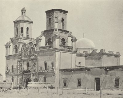 Misja San Xavier Del Bac, Arizona (zdjęcie czarno-białe) autorstwa American Photographer (after)