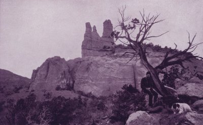 Kościół Navajo, niedaleko Fort Wingate (zdjęcie czarno-białe) autorstwa American Photographer (after)
