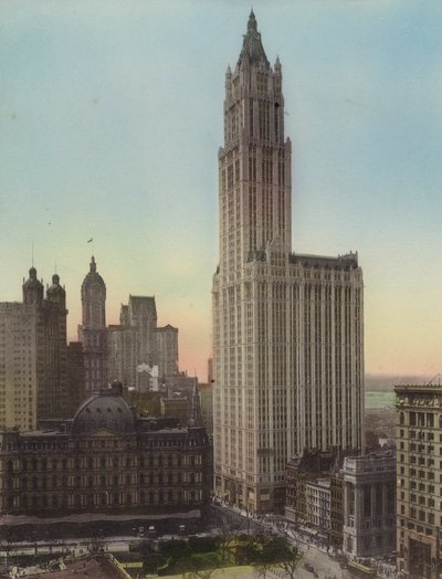 Nowy Jork: poczta; Budynek Woolwortha (zdjęcie) autorstwa American Photographer (after)