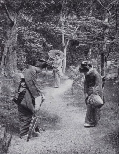 O-hayo, dzień dobry (zdjęcie czarno-białe) autorstwa American Photographer (after)