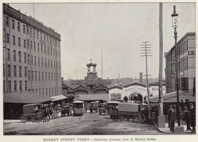 Filadelfia: prom przy Market Street, Delaware Avenue, podnóże Market Street (zdjęcie czarno-białe) autorstwa American Photographer (after)
