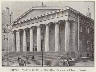 Filadelfia: United States Custom House, Chestnut and Fourth Streets (zdjęcie czarno-białe) autorstwa American Photographer (after)
