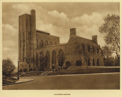 Uniwersytet Princeton: Teatr McCarter (zdjęcie czarno-białe) autorstwa American Photographer (after)