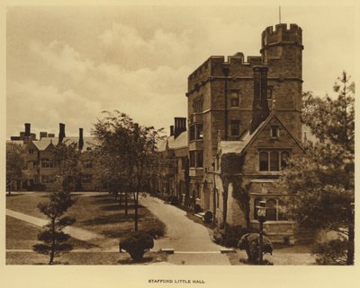 Uniwersytet Princeton: Stafford Little Hall (zdjęcie czarno-białe) autorstwa American Photographer (after)