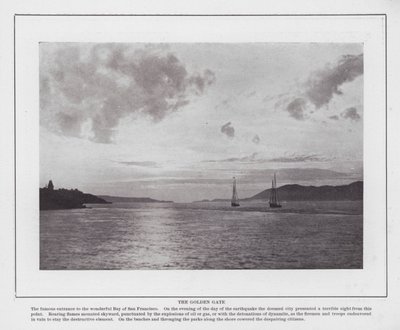 San Francisco: Złota Brama (zdjęcie czarno-białe) autorstwa American Photographer (after)