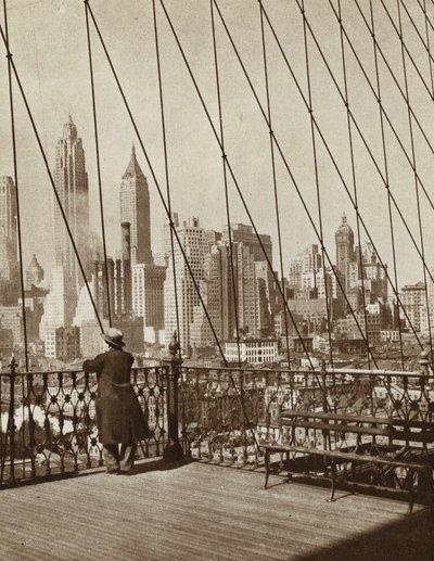 Wieżowce Nowego Jorku, Nowy Jork, USA (zdjęcie czarno-białe) autorstwa American Photographer (after)
