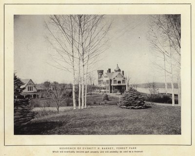 Springfield, Massachusetts: Rezydencja Everetta H Barneya, Forest Park (zdjęcie czarno-białe) autorstwa American Photographer (after)