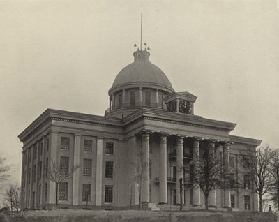 State Capitol Building w Montgomery, Alabama (zdjęcie czarno-białe) autorstwa American Photographer (after)