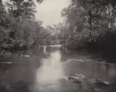 Rzeka Swannanoa, Karolina Północna (zdjęcie czarno-białe) autorstwa American Photographer (after)