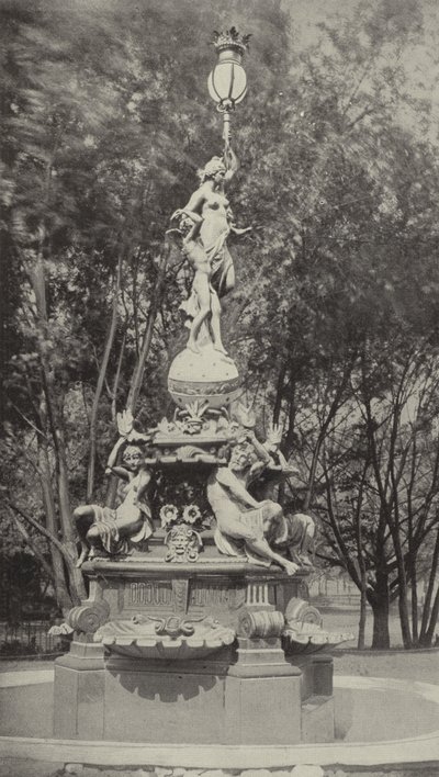 Niemiecka Fontanna (zdjęcie czarno-białe) autorstwa American Photographer (after)