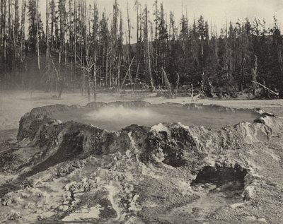 The Punch Bowl, Park Narodowy Yellowstone (zdjęcie czarno-białe) autorstwa American Photographer (after)