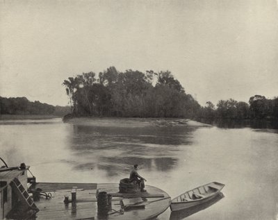 Rzeka Roanoke w Karolinie Północnej (zdjęcie czarno-białe) autorstwa American Photographer (after)