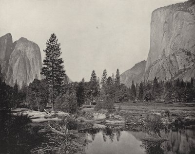 Yosemite Valley, Kalifornia (zdjęcie czarno-białe) autorstwa American Photographer (after)